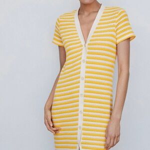 Knitted Spring/Summer Mango dress size XS in perfect condition